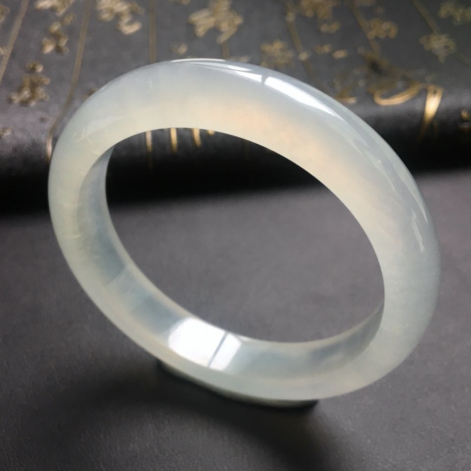 冰种淡晴水手镯(53.8mm)