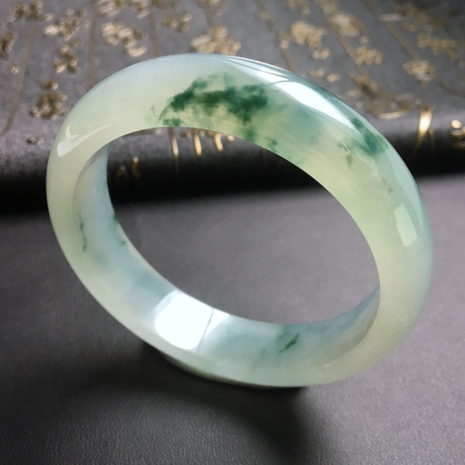 冰种飘花手镯(56.5mm)