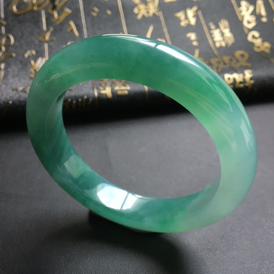 糯冰种晴水飘花手镯(57.1mm)