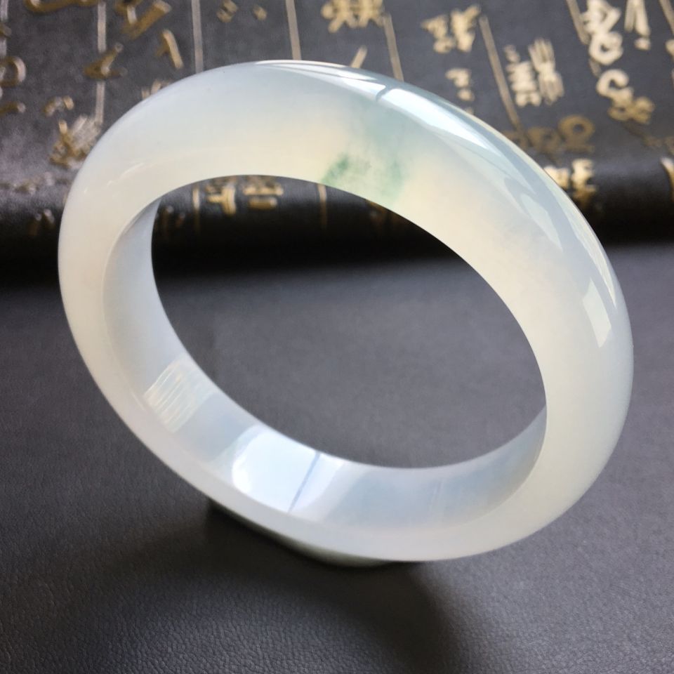 冰种略飘花手镯(57mm)