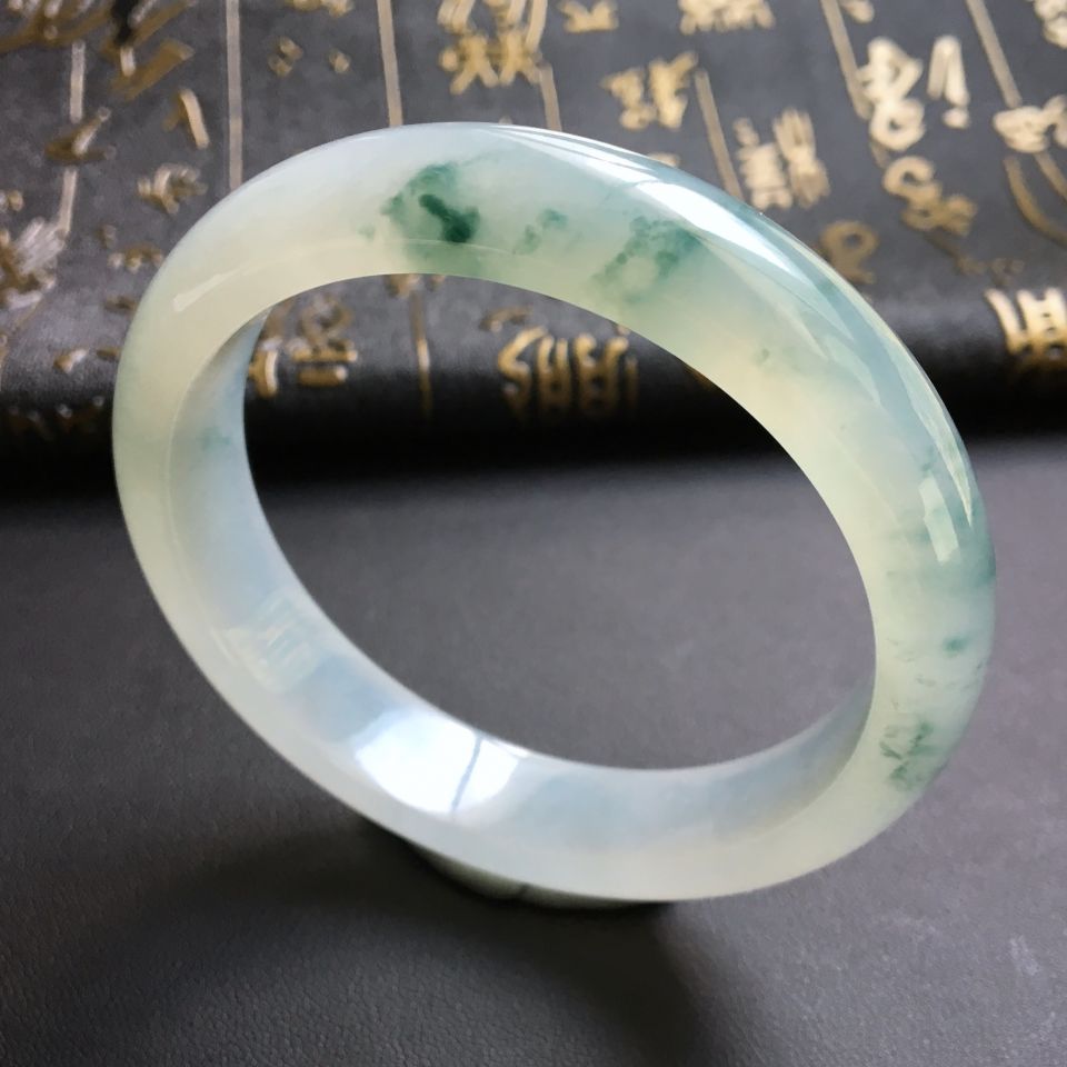 冰种飘花手镯(56.8mm)