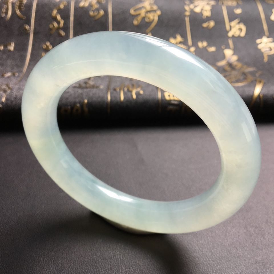 冰种晴水圆条手镯(55.5mm)