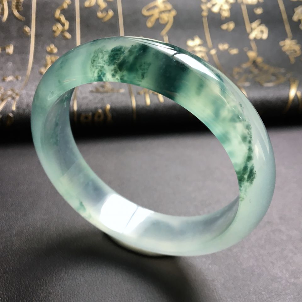 冰种飘花手镯(57.5mm)