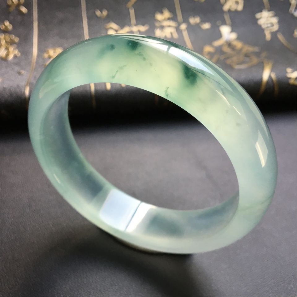 冰种飘花手镯(53.3mm)