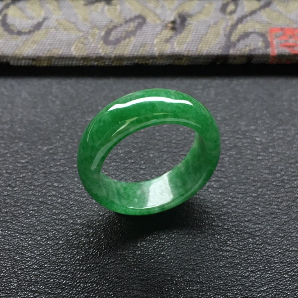 糯冰种深绿指环
