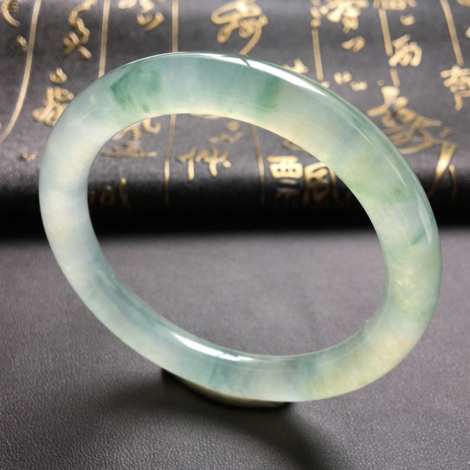 冰种飘花圆条手镯(54.6mm)