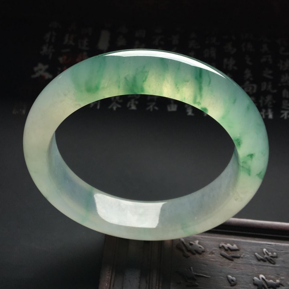 冰种飘花手镯（56mm）