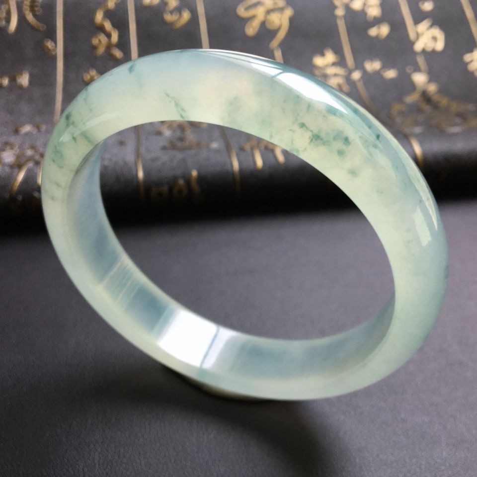 冰种飘花手镯(58.3mm)