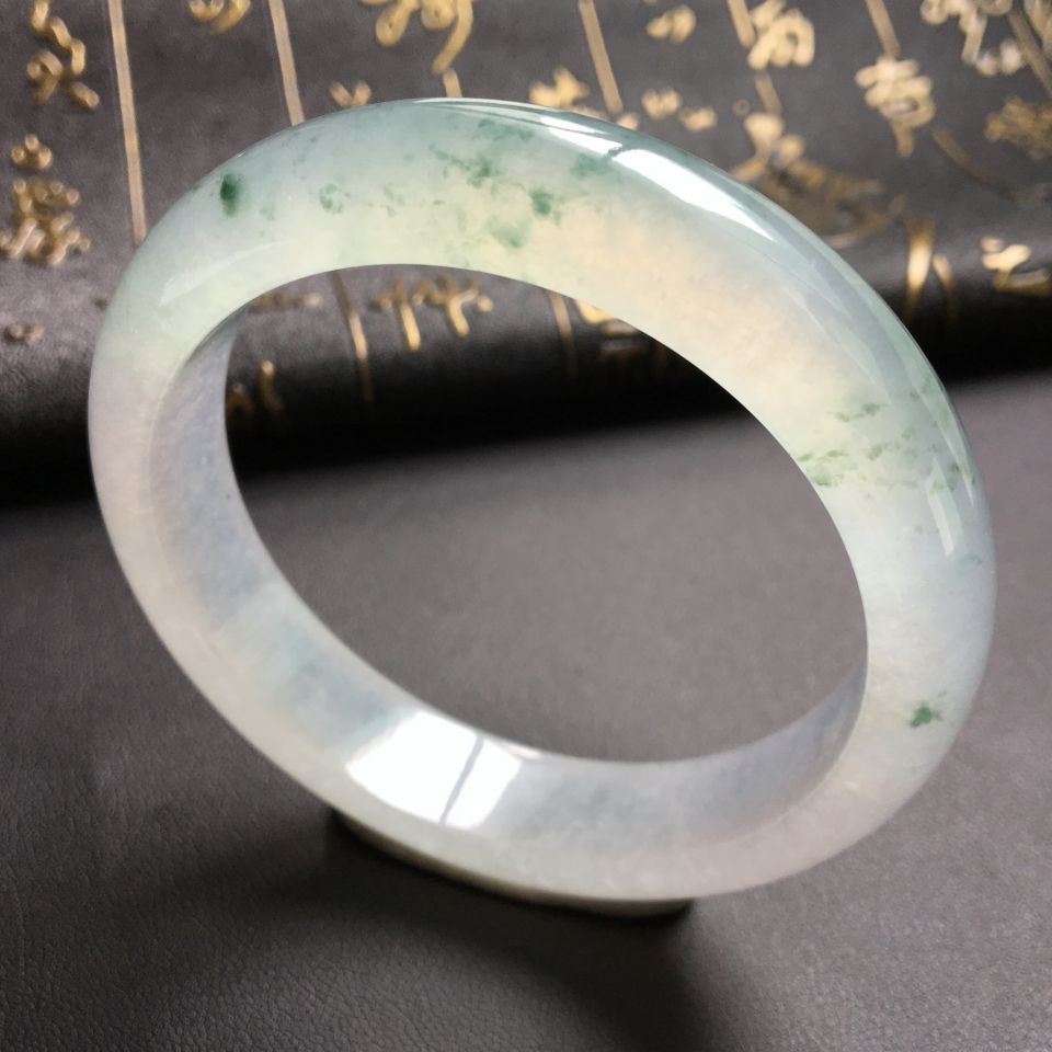 冰种飘花手镯(56.6mm)