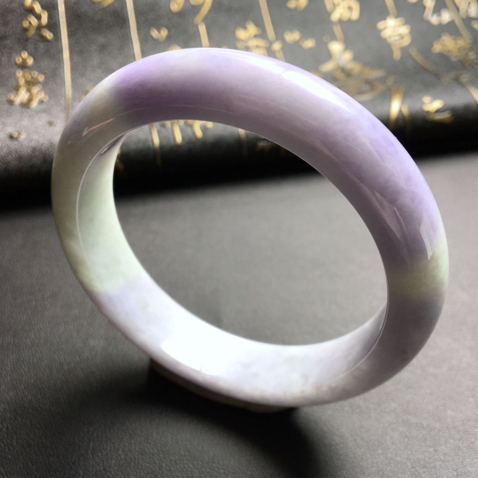 糯冰种紫罗兰手镯(58mm)