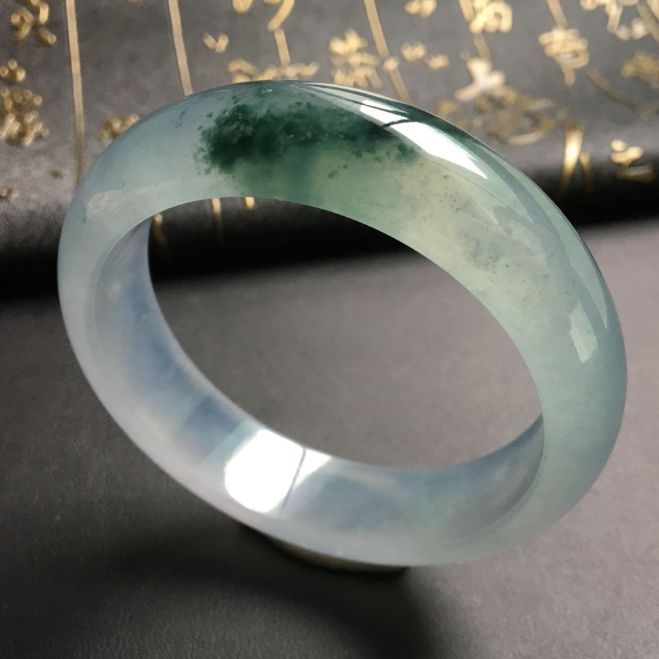 冰种飘花手镯(55.2mm)