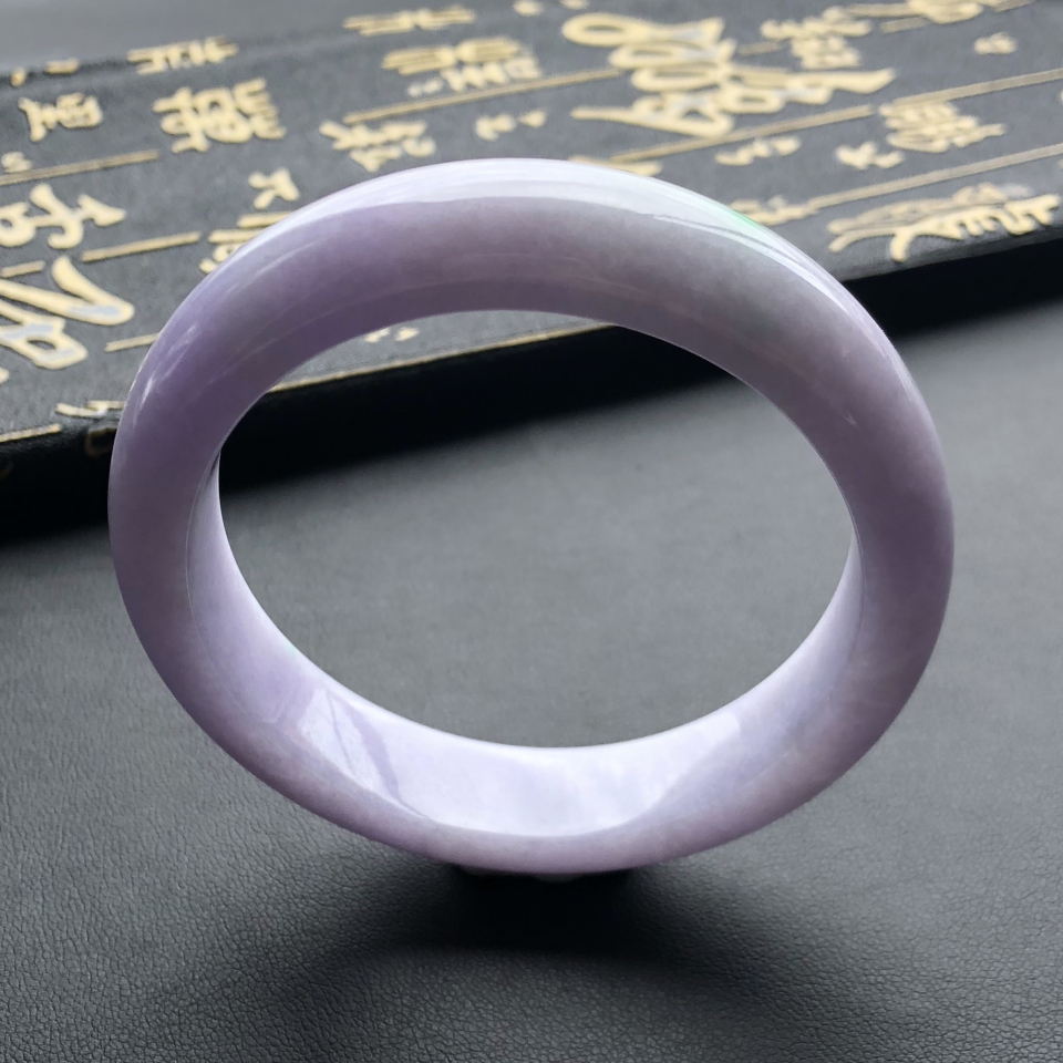 糯冰种春带彩手镯（56.2mm）