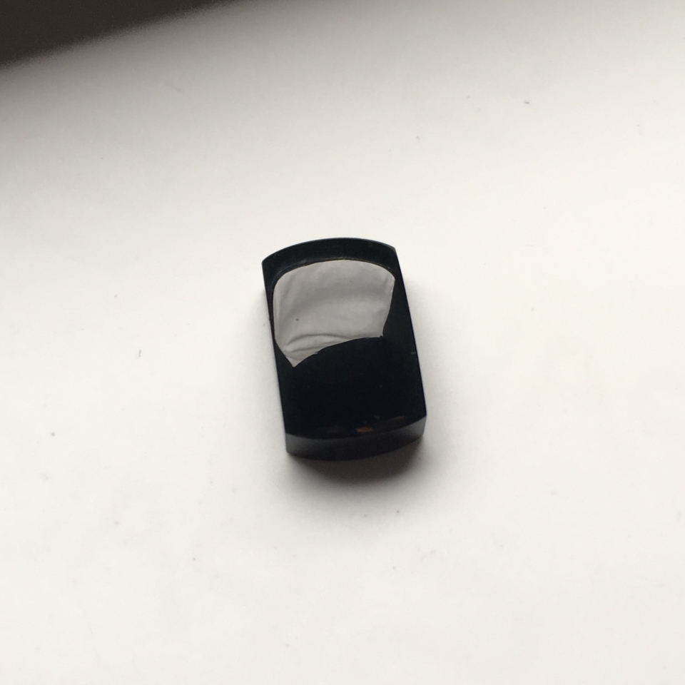 冰种墨翠戒面