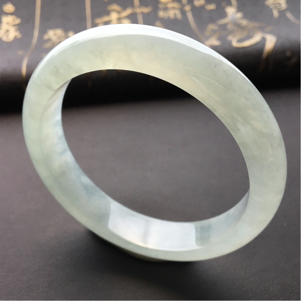 糯冰种晴水手镯(54mm)