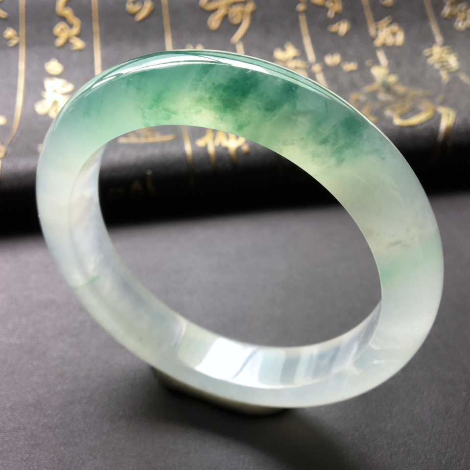 冰种飘花手镯(58.3mm)