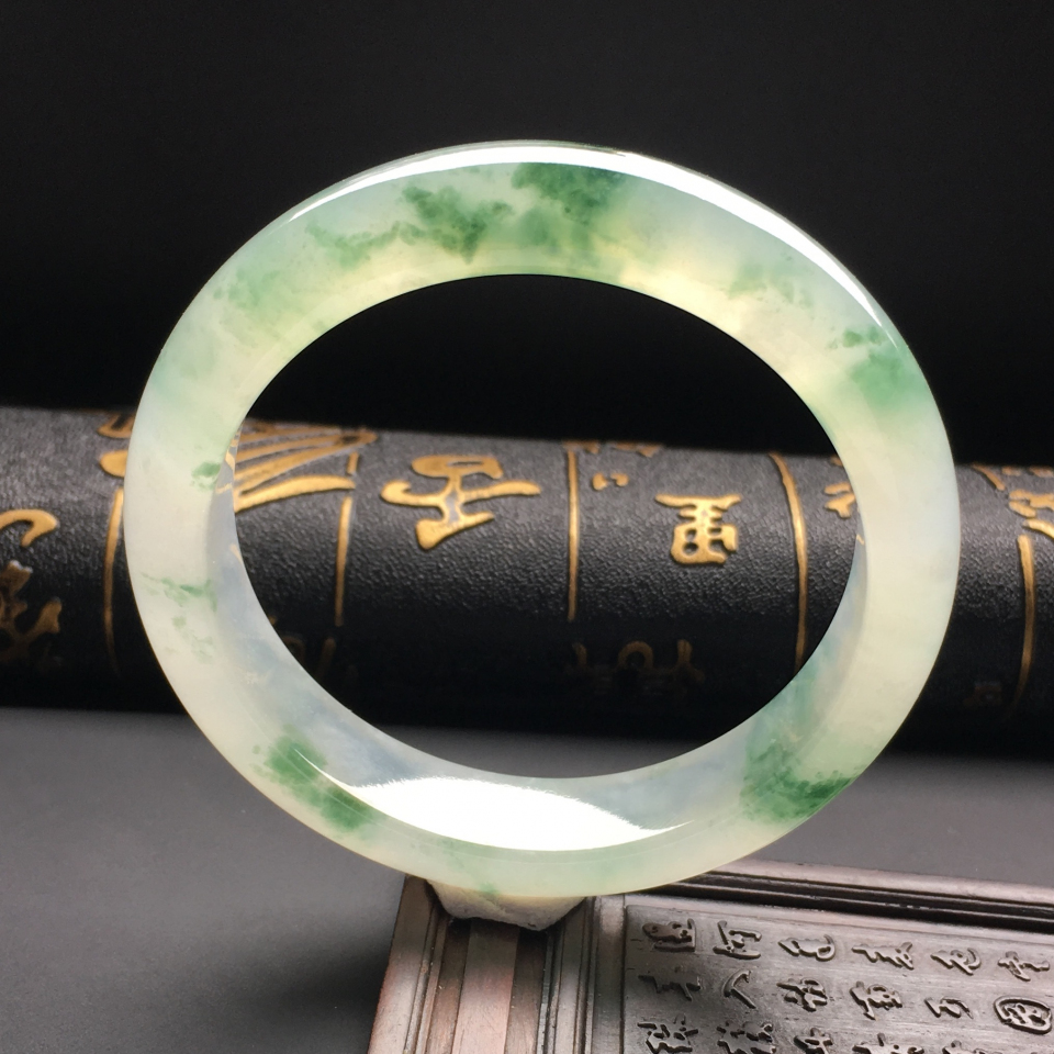 冰种飘花手镯（57mm）