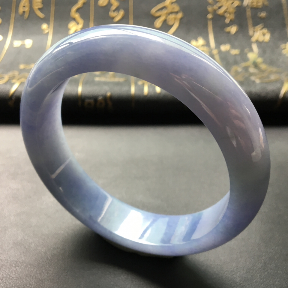 糯冰种紫罗兰手镯(60.4mm)