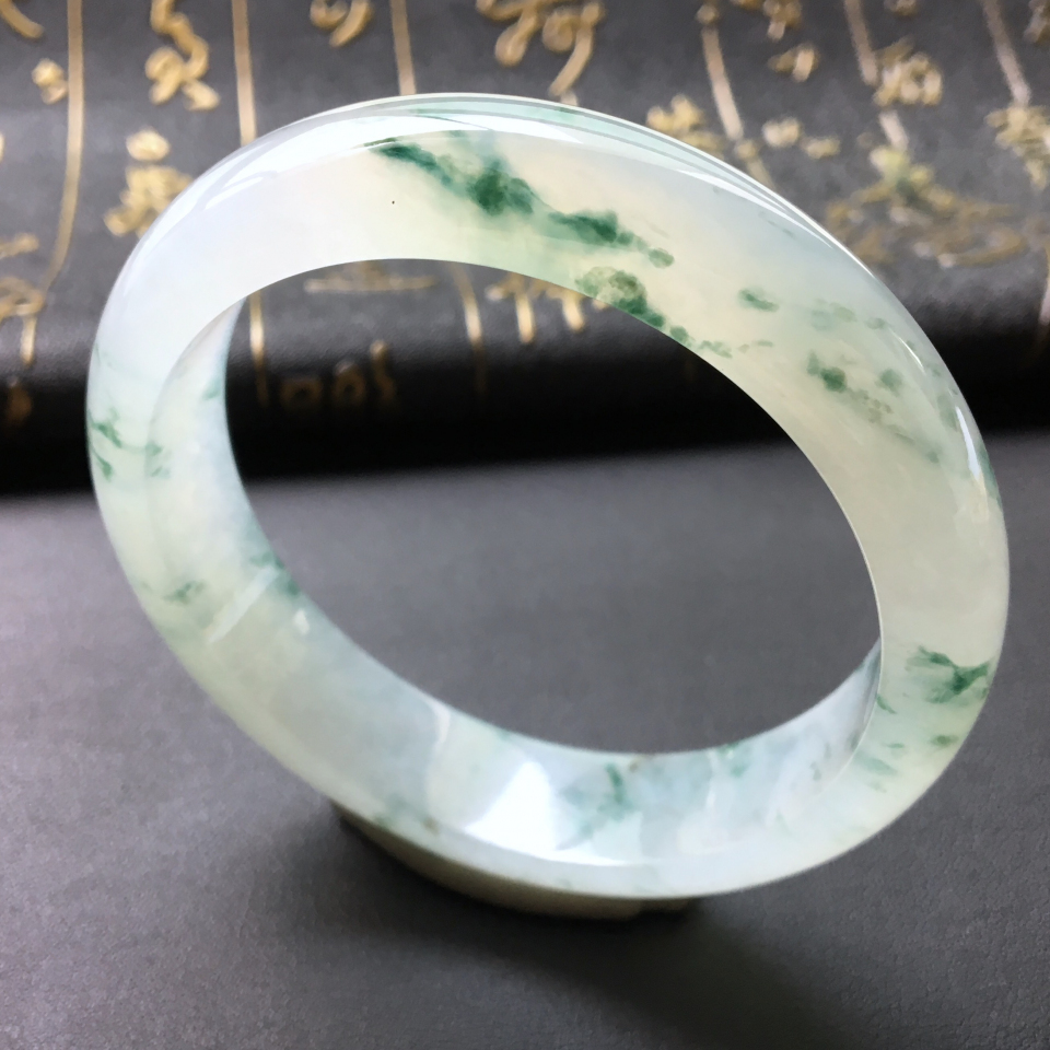 冰种飘花手镯(57.3mm)