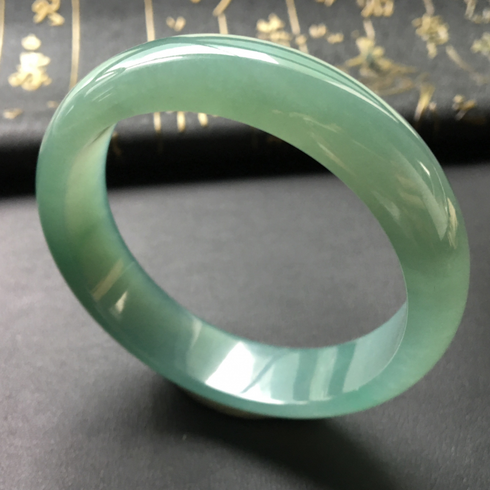 糯冰种晴水手镯(58.5mm)