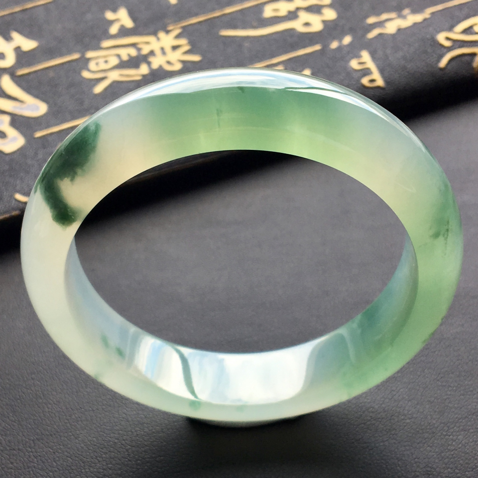冰种飘花手镯（54.6mm）