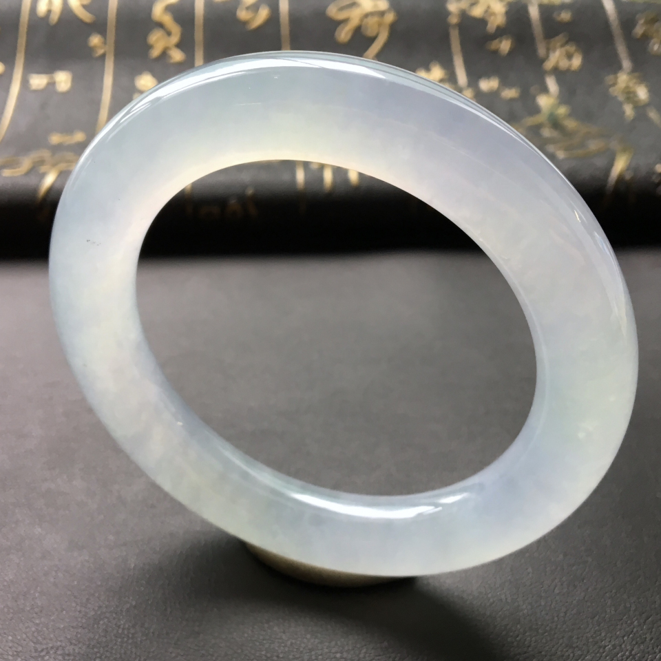 冰种晴水圆条手镯(56mm)