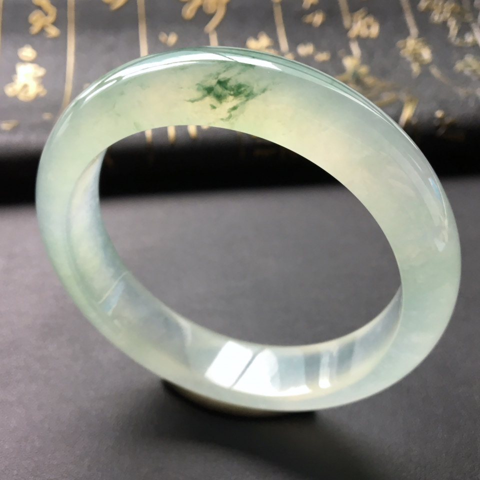 冰种飘花手镯(56.6mm)