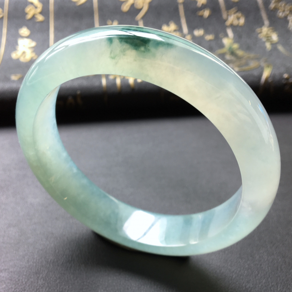 冰种晴水飘花手镯(57.8mm)