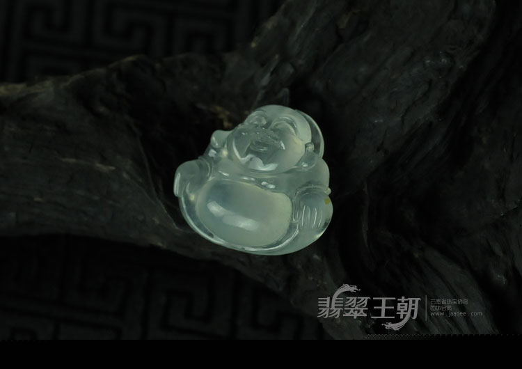 玻璃种缅甸翡翠玉佛挂件