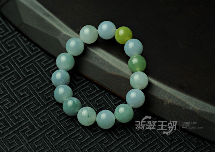 糯冰种紫罗兰缅甸翡翠手链