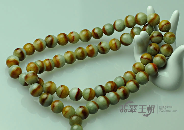 细糯种红翡缅甸翡翠项链