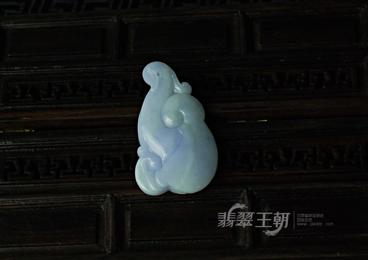 细糯种紫罗兰缅甸翡翠如意挂件