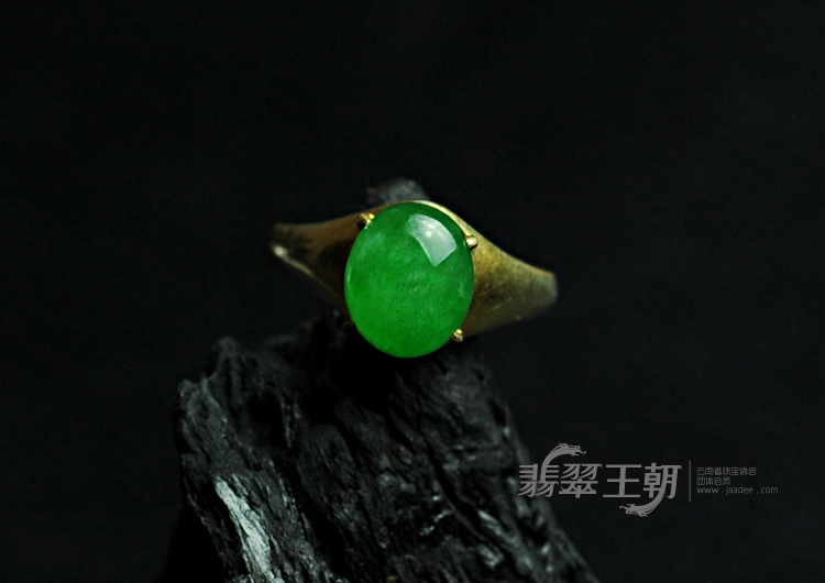冰种正阳绿满绿缅甸翡翠戒面（单价）