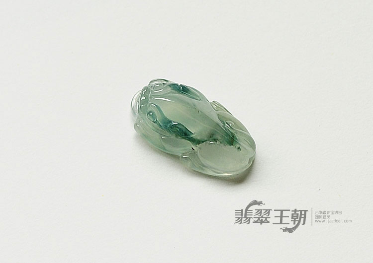 冰玻种晴水飘花缅甸翡翠貔貅戒面