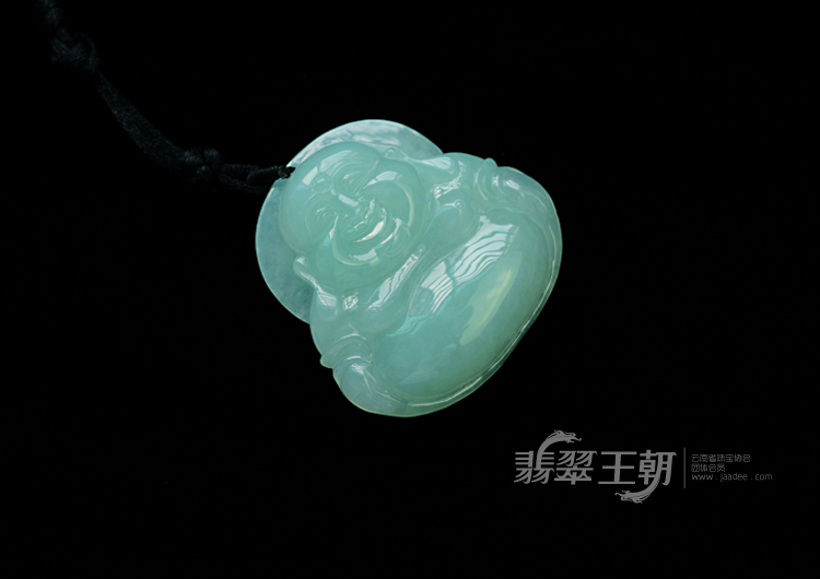 糯冰种晴水缅甸翡翠玉佛挂件