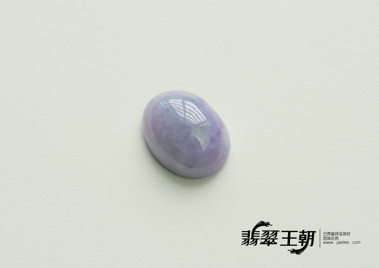 细糯种紫罗兰缅甸翡翠戒面
