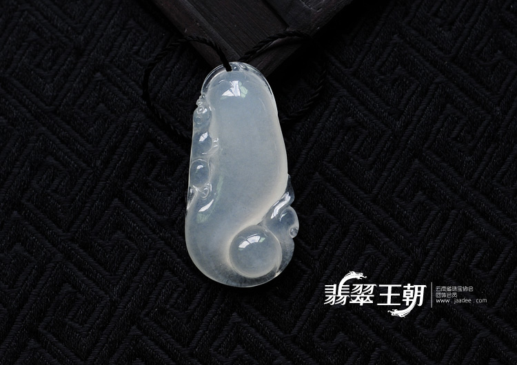 冰种缅甸翡翠福禄寿挂件