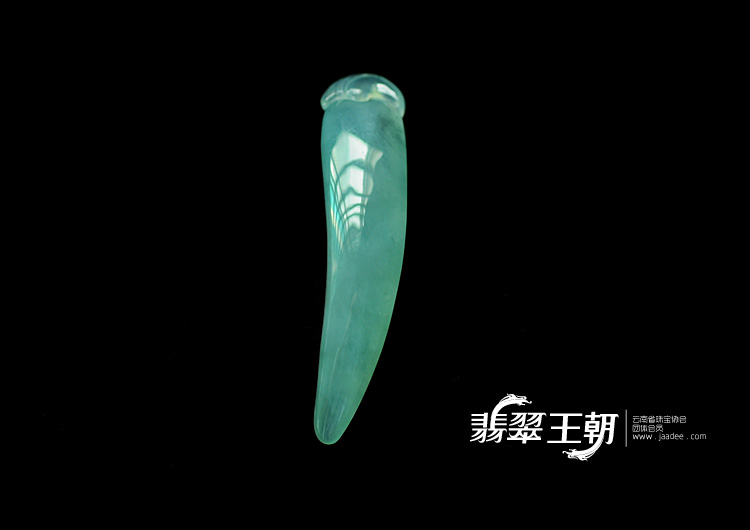 冰种飘花缅甸翡翠象牙挂件