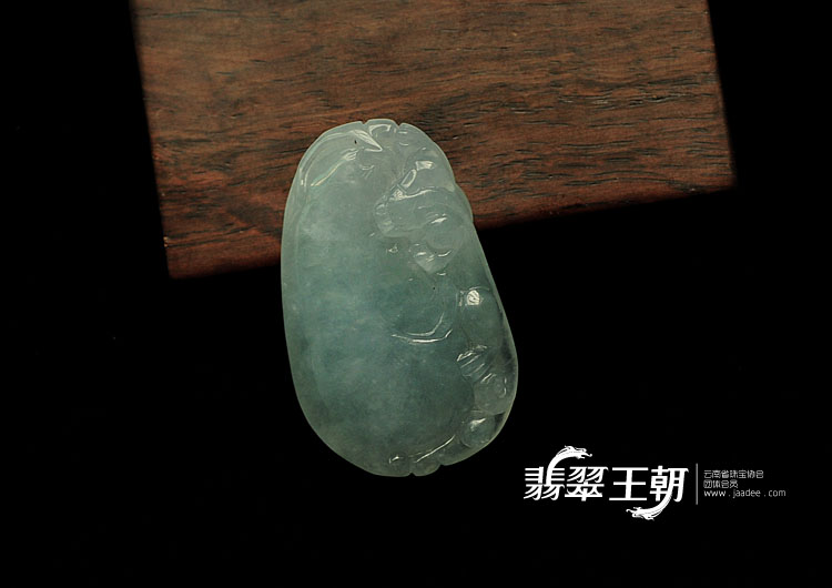 冰种紫罗兰缅甸翡翠福瓜挂件