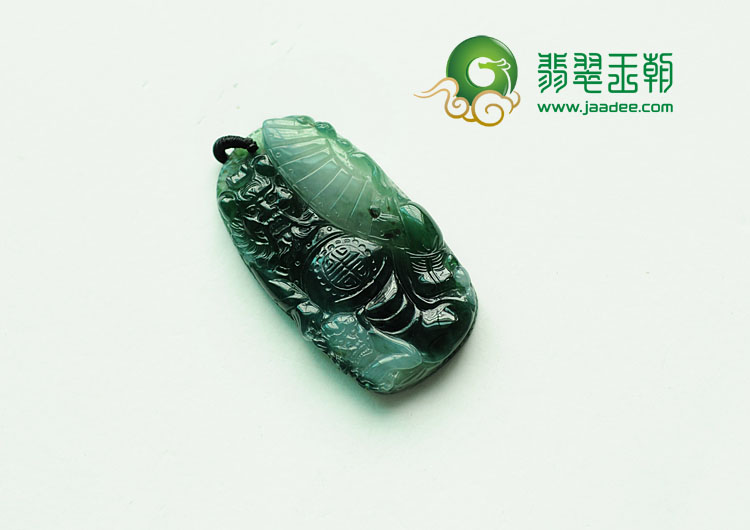 冰种晴水缅甸翡翠钟馗挂件
