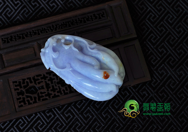 细糯种紫罗兰缅甸翡翠佛手手玩件