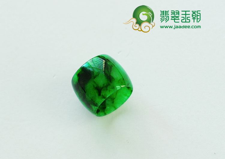 糯冰种癣加绿缅甸翡翠路路通挂件