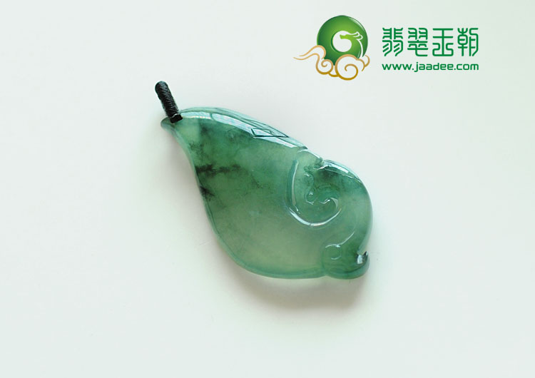 冰种飘花缅甸翡翠有凤来仪挂件