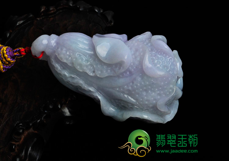 糯冰种春带彩缅甸翡翠白菜手玩件