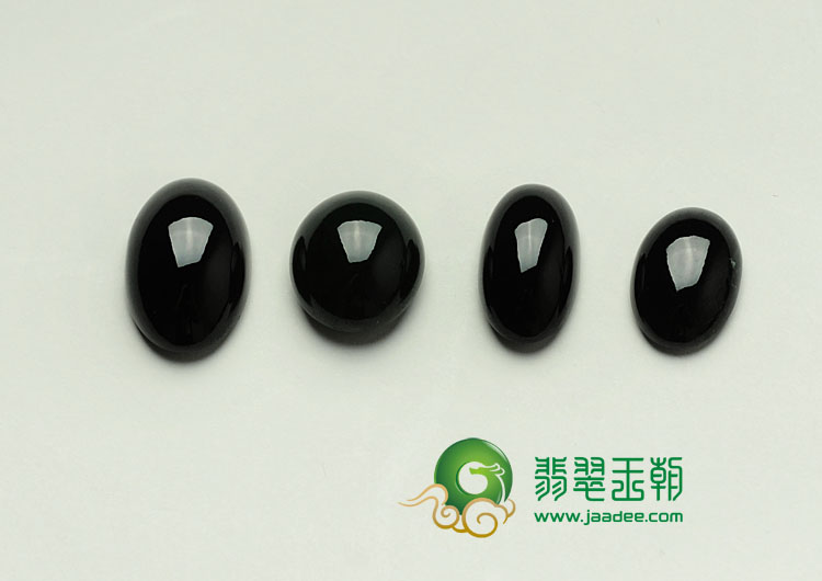 糯冰种墨翠缅甸翡翠戒面（一批走）