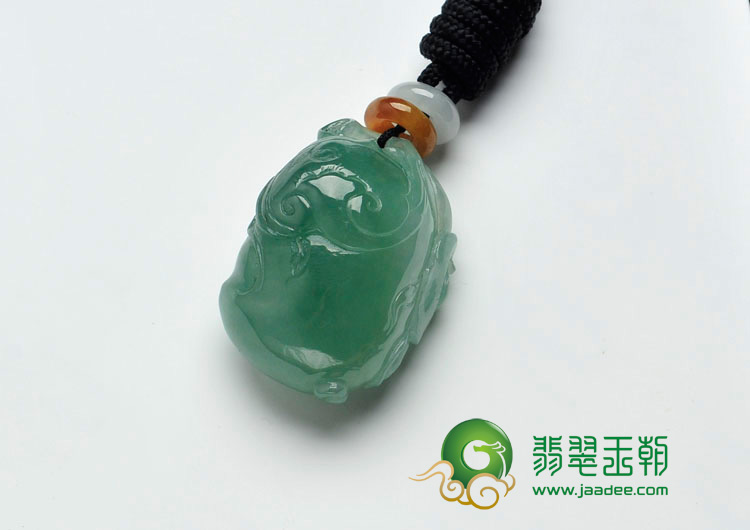 冰种晴水缅甸翡翠万事如意挂件