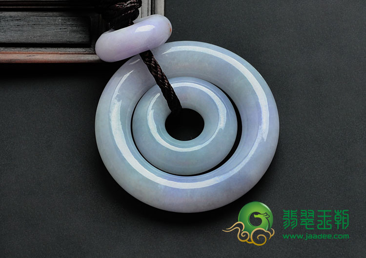 细糯种紫罗兰缅甸翡翠路路通挂件