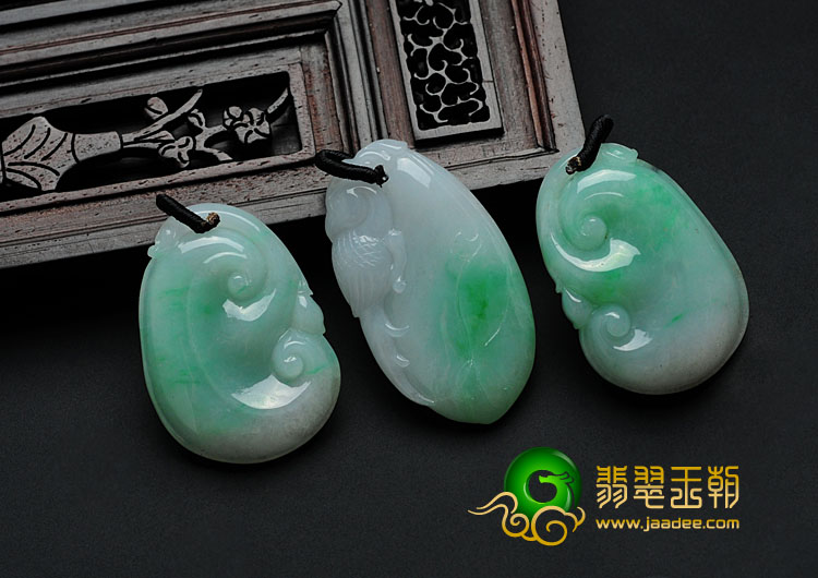 糯冰种飘翠缅甸翡翠如意福瓜（单价）