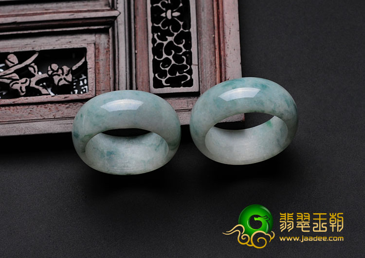 细糯种飘花缅甸翡翠指环（单价）