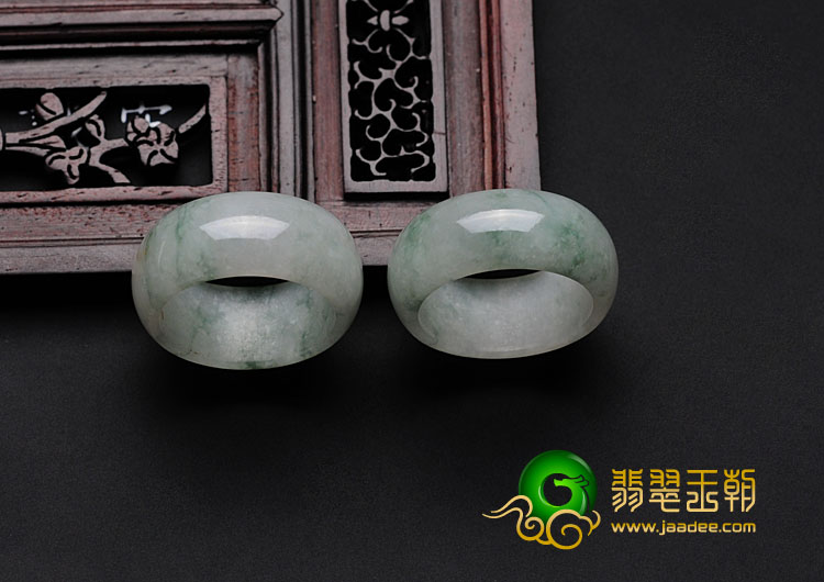 细糯种飘花缅甸翡翠指环（单价）
