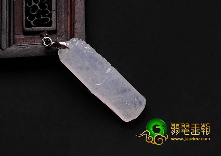 糯冰种缅甸翡翠节节高挂件